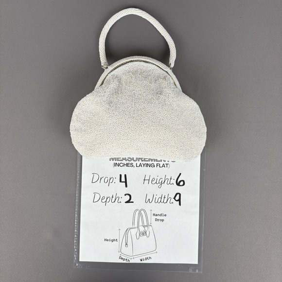 👜 Vintage Hand Made Pearl Handbag Hong Kong – Old Money Unique One Of A Kind - Picture 11 of 11